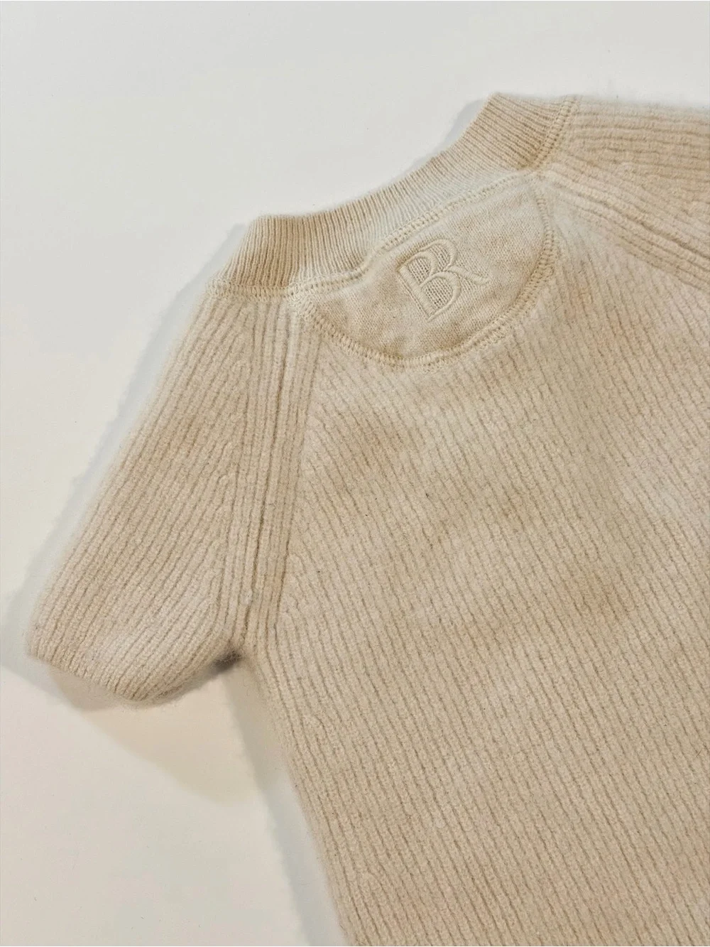 Banana Republic Cashmere Baby One Piece Jumper 0-3 Months Ivory Luxury Heirloom